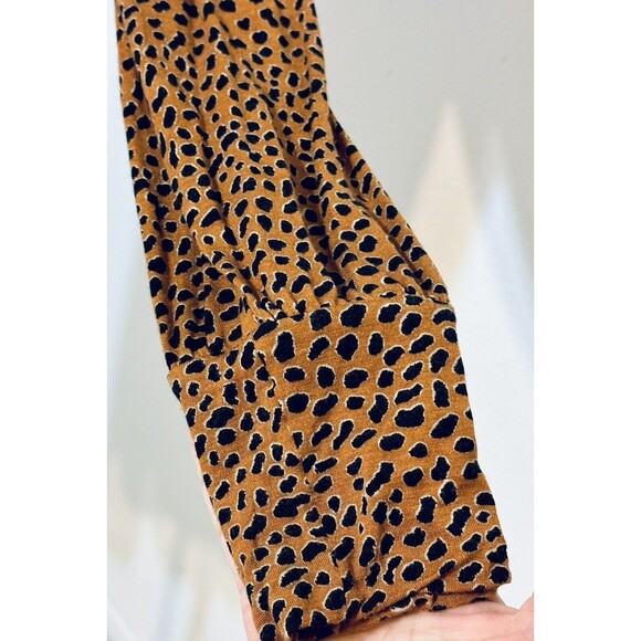 Ann Taylor Women Size L Wool Blend Animal Print Sweater Bohemian Timeless - Picture 6 of 9